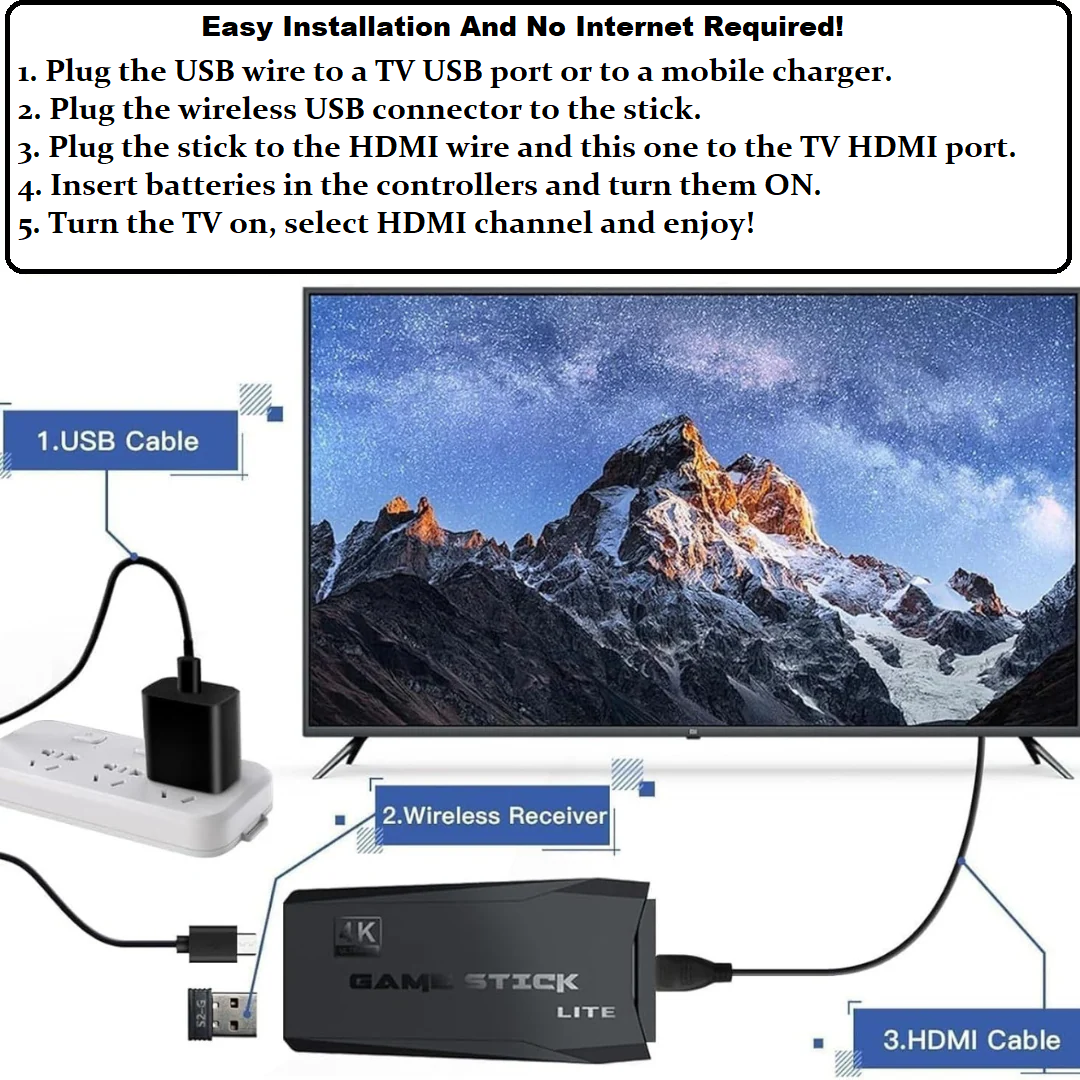 Retro Console with +10.000 Classic Games